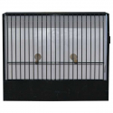 Cage d'exposition canari PVC noire