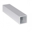 Tube carré aluminium 1 m