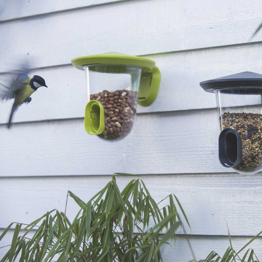 Mangeoire à oiseaux pour balcon ou pour accrocher : : Jardin