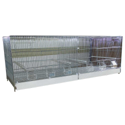 Cage élevage Cova 120 avec mangeoires extérieures et tiroir plastique