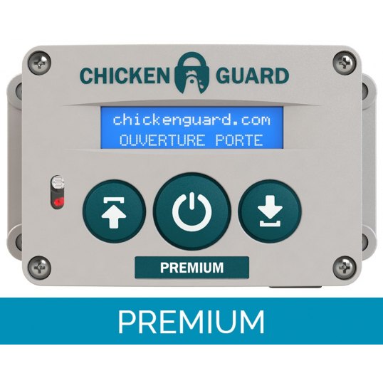 ChickenGuard Pro - Porte Automatique De Poulailler Solaire - Moteur 2kg, Minuterie/capteur Lumière - Sécurisé Contre Les Prédateurs