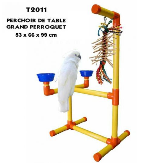 Perchoir de table PVC grand perroquet Zoo-Max