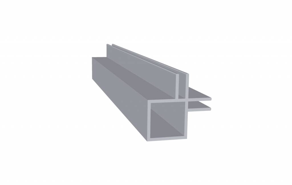 Tube Carré En Aluminium B&T Metall – Revêtement Poudre Anthracite RAL 7016 Ou Blanc – EN AW 6060 T66 – Résistant Intérieur/extérieur