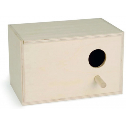 Nids pour inséparables et perruches en bois