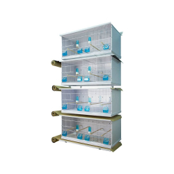 Batterie de 4 cages New Canariz rouleaux de papier