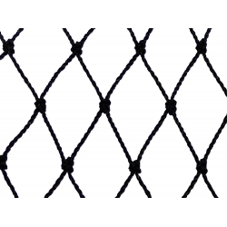 Filet de volière - Filets noués noirs en polyéthylène maille 4 cm largeur 11.5 m