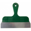 Grattoir manche plastique vert et lame inox - 30 cm