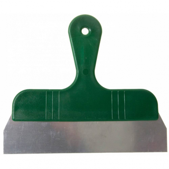 Grattoir manche plastique vert et lame inox (3914)