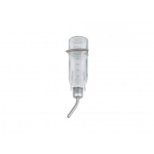 Biberon - Abreuvoir en verre pipette inox 355 ml