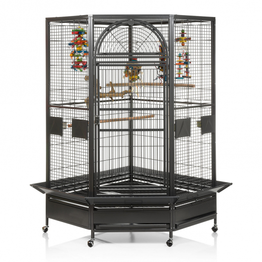 Grande Cage À Oiseaux Cage Oiseau Sur Pied Volière Pour Oiseaux Volière  Interieur Extérieur Avec Pied Pour Perroquet-Perruch[x217] - Cdiscount  Animalerie