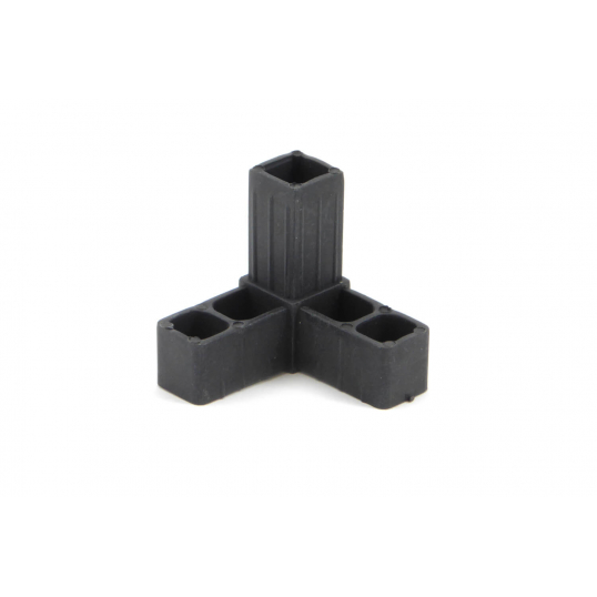 Embout 3D en 20 x 20 - Noir en polyamide renforcé nylon