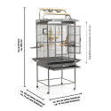 Cage Montana Finca II Play Anthracite : Cage perruche et perroquet