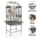 Cage Montana Finca II Play Anthracite : Cage perruche et perroquet