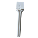 Perchoir plastique automatique blanc 10 cm