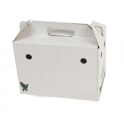 Boite de transport en carton pour pigeon et perruche