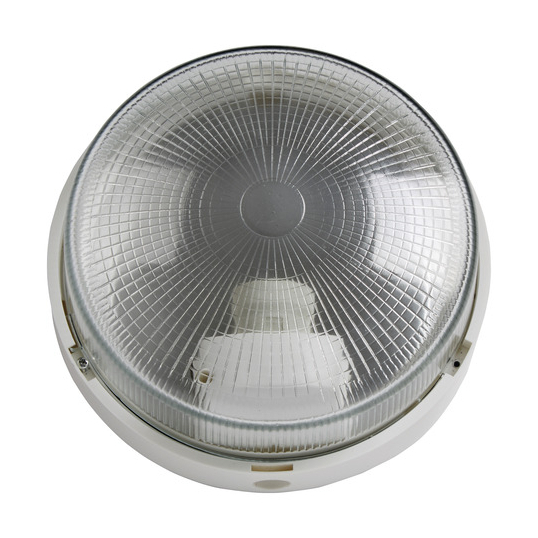 Hublot rond IP44 21cm blanc pour ampoule à visser E27