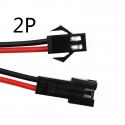 Connecteur 2 pins mâle et femelle pour led - 1 paire