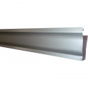 Gouttière Aluminium Gris métal 1 mètre G300