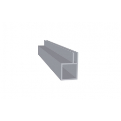 Tubes carrés aluminium rainurés 3 m