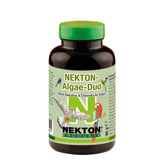 Nekton Algae-Duo - Spiruline et Chlorelles pures pour oiseaux - 100% naturelles