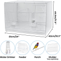 Cage pliable 2GR TAORIMINA 60cm occulté sur les côtés et à l'arrière