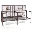 Madeira Double - Antique by Montana Cages - Cage double perruche et petit perroquet