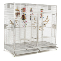 Cage Double Perroquet En INOX Arkansas II - Montana