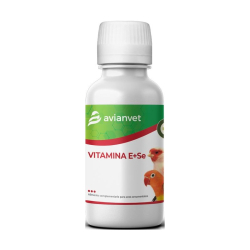 Avianvet Vitamine E + Selenium liquide pour la reproduction des oiseaux - 100 ml