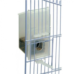 Litzee Mangeoire Oiseaux Cage Interieur Exterieur Mangeoire Oiseaux  Abreuvoir Oiseau Cage Mangeoire Pour Oiseaux En Plastique Parrot Nourriture  Eau B