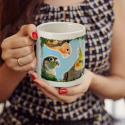 Mug Sérigraphie Moyenne Perruche : Spécial cadeau