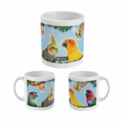 Mug Sérigraphie Moyenne Perruche : Spécial cadeau