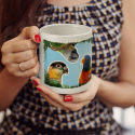 Mug Sérigraphie Petit Perroquet : Spécial cadeau