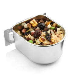 Mangeoire Inox pour Cages Montana - Petit 8cm