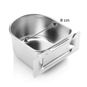 Mangeoire Inox pour Cages Montana - Petit 8cm