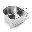 Mangeoire Inox pour Cages Montana - Moyen 10cm
