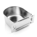 Mangeoire Inox pour Cages Montana - Grand 11.5cm
