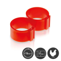 Bagues à clips diamètre 16 mm pour poules - Par 25