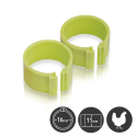 Bagues à clips diamètre 16 mm pour poules - Par 25