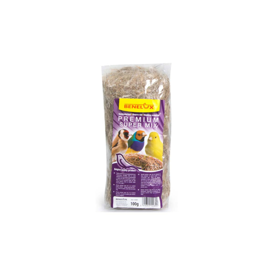 Bourre Nid Premium Super Mix pour oiseaux indigènes - Confection Nid 100gr