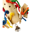 Bambou Puzzle - Jouet perroquet bambou et cordes colorées
