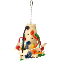 Bambou Puzzle - Jouet perroquet bambou et cordes colorées
