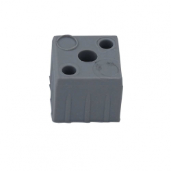 Embout carré 1WFZ en 25 x 25 - Pour tube carré aluminium en 25*25*2 mm