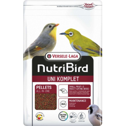 Uni Komplet Granulés Extrudés Nutribird- Aliment d'entretien petits oiseaux frugivores et insectivores 3 kg