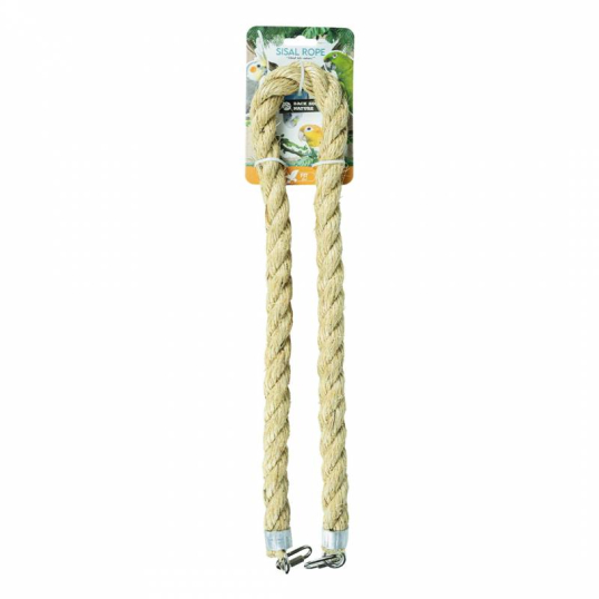 Corde en Sisal 25 mm 100 cm Perchoir oiseaux perruche - Back Zoo Nature
