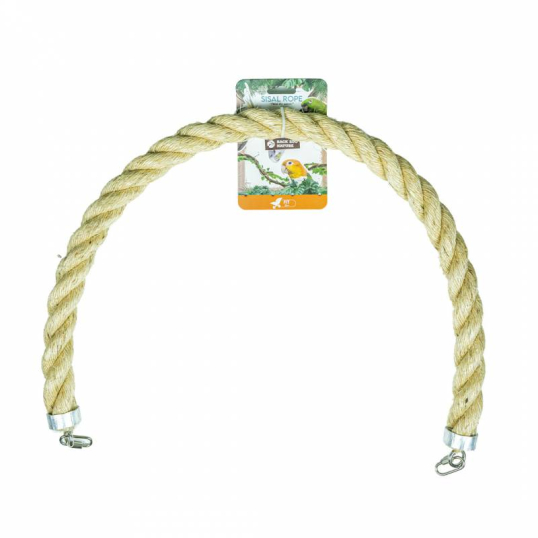 Corde en Sisal 35 mm 100 cm Perchoir perroquet - Back Zoo Nature