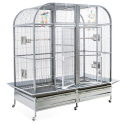 Cage perroquet Montana Palace II XXL avec séparation amovible Platinium