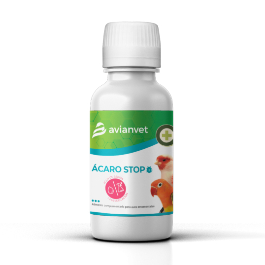 Avianvet Acaro Stop - Anti Acariens et poux - Acariose respiratoire des oiseaux et poux 100ml