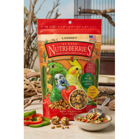 Lafeber Nutri-Berries El Paso 284g - Repas complet perruches