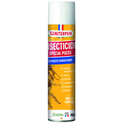 Aérosol insecticide spécial puces 400ml SANITERPEN